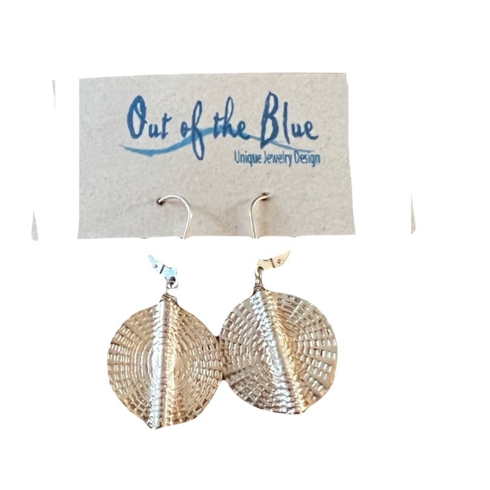 Sterling Silver Disc earrings